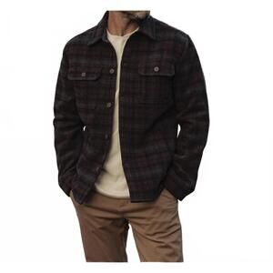 NEW THE NORMAL BRAND brightside workwear jacket in brown